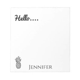 Hej, Personlig Ananas Anteckningsblock
