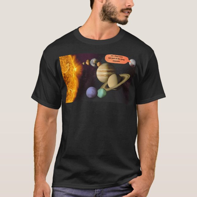 Hej Pluto här T Shirt (Framsida)