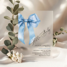 Hej Pojke Blue bow Babydusch
