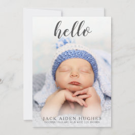 Hej Pojke Flickans födelseattentat Meddelande