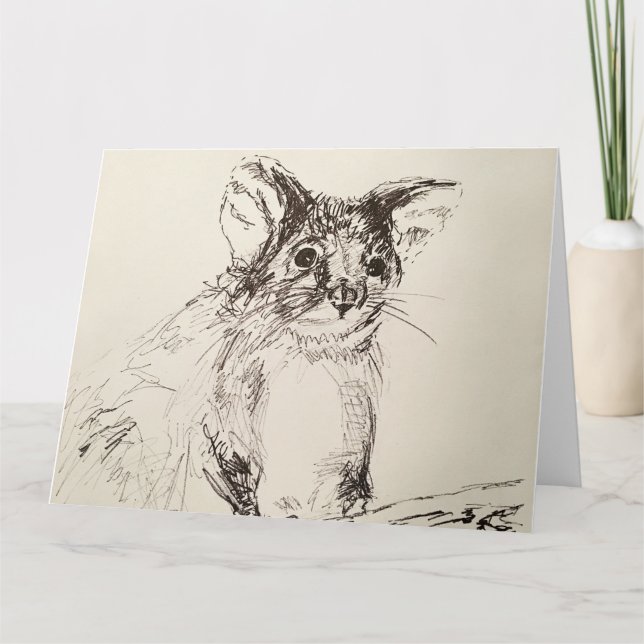 Hej Possum! Välkomstkort Kort (Framsida)
