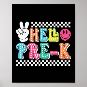 Hej Pre-k Back to school Lacher Clroom Manar Wome Poster