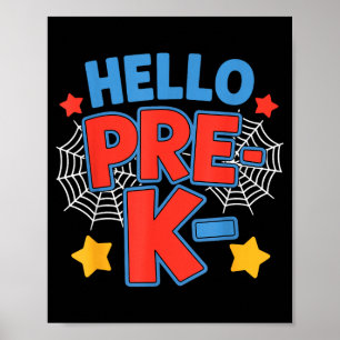 Hej pre-k förskolegrupp spindel tillbaka till skol poster