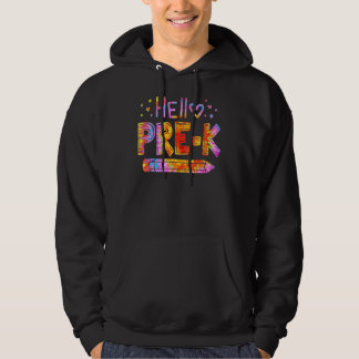 Hej Pre K-lärare Kids Back to school Student Ti Hoodie