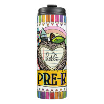 Hej Pre-K Läraruppskattning Termisk Tumbler