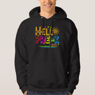 Hej Pre K Shirt Roligt Back to school Lacher Stude Hoodie