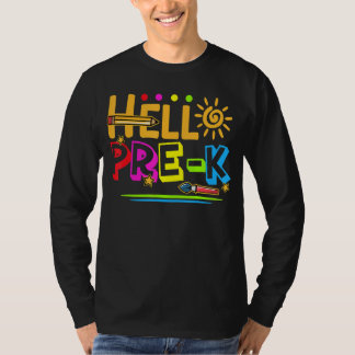 Hej Pre K Shirt Roligt Back to school Lacher Stude T Shirt