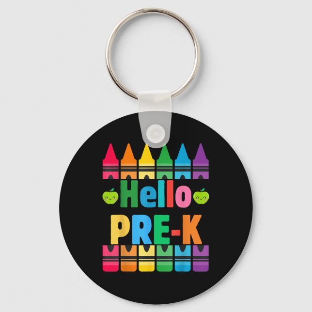 Hej Prek Pencil Back to school Lärare Student Nyckelring (Framsida)