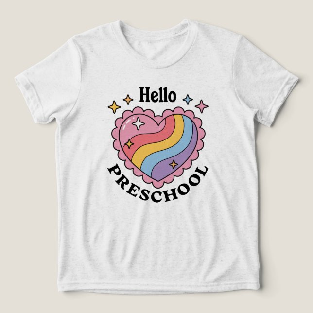 Hej Preschool | Back to school Preschool T Shirt (Design Framsida)