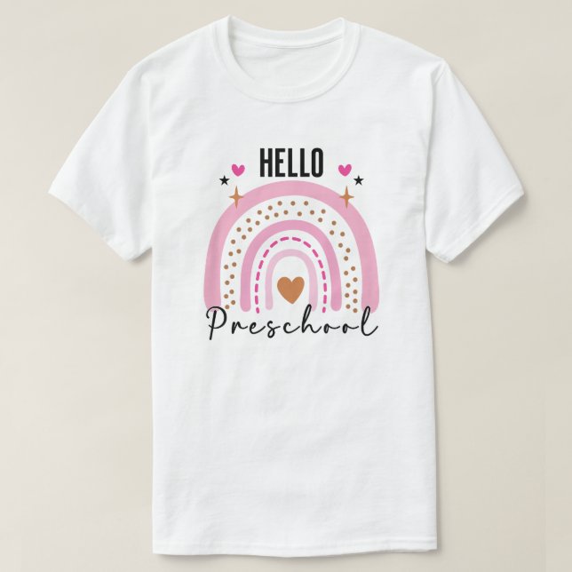Hej Preschool | Back to school Preschool T Shirt (Design framsida)