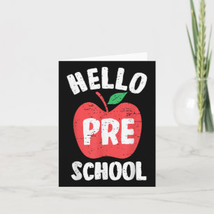 Hej Preschool First Day of School Teacher Studen Kort