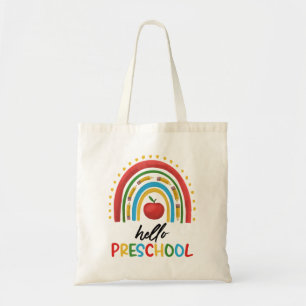 Hej Preschool Pre School Rainbow Back to school Tygkasse