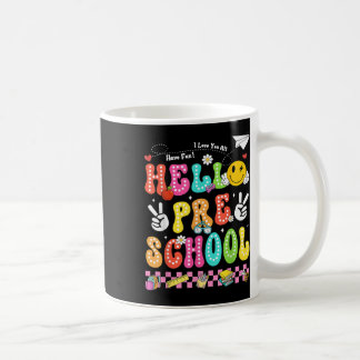 Hej Preschool Smile Ansikte Back to school Lärare Kaffemugg