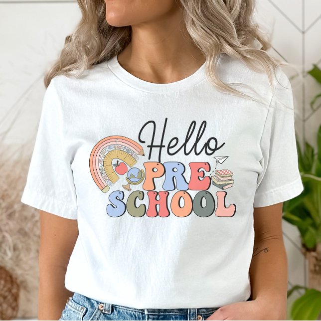 Hej Preschool Teacher T Shirt (Skapare uppladdad)