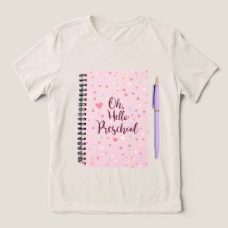 Hej Preschool Women's Back to school Shirt T