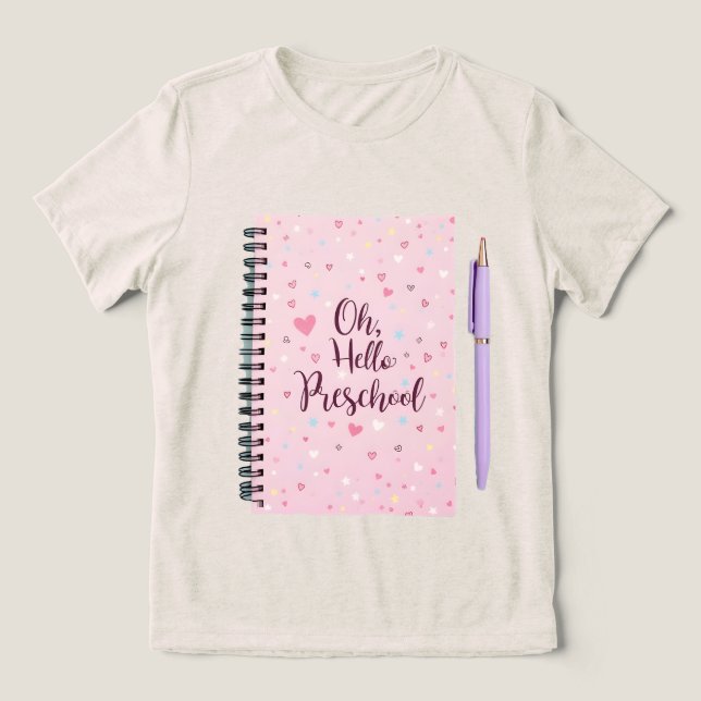 Hej Preschool Women's Back to school Shirt T (Design Framsida)