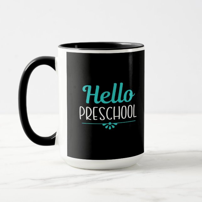 Hej Preschools första dag för skollärare Mugg (Vänster)