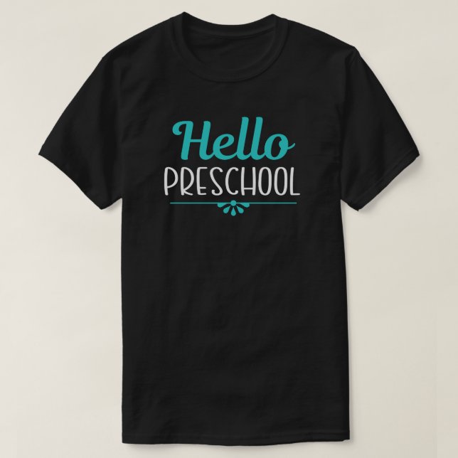 Hej Preschools första dag för skollärare T Shirt (Design framsida)
