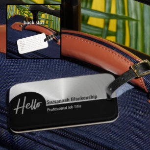 Hej Professional Faux Silver Metallisk Bagagebricka