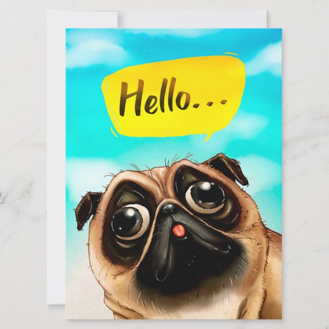 Hej Pug Gift Idea, Pug Owner, Hund älskare Gift (Framsida)