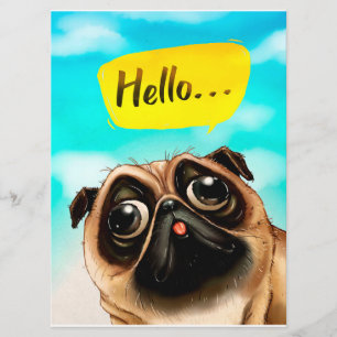 Hej Pug Gift Idea, Pug Owner, Hund älskare Gift Meny