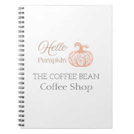 Hej Pumpa Artisan Café Höst Branding Design Anteckningsbok