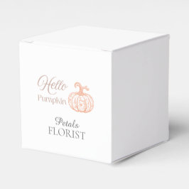 Hej Pumpa Halloween Florist Varumärkesidentitet Presentaskar