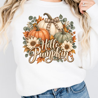 Hej Pumpa Höst Blommig Coquette Slöja Pumpa T Shirt
