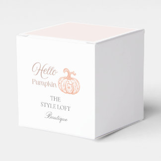 Hej Pumpa Höst Branding för Boutique Butik Presentaskar