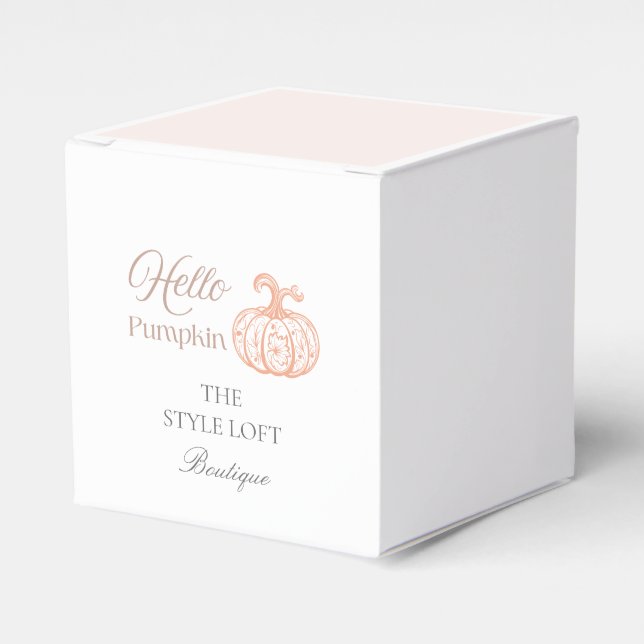 Hej Pumpa Höst Branding för Boutique Butik  Presentaskar (Framsidan Sidan)