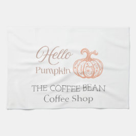 Hej Pumpa Höst Café Varumärkesdesign för Hösten Kökshandduk