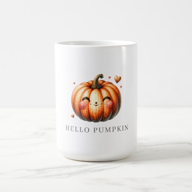 Hej Pumpa Söt Anpassad  Kaffemugg (Center)