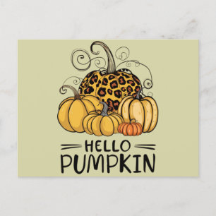 Hej Pumpkin Älskare, hösten Thanksgivna in Helg Vykort