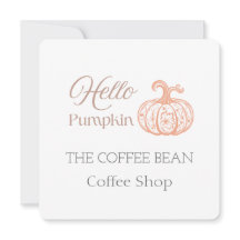 Hej Pumpkin Autumn Café, Fall Coffee Shop Märke