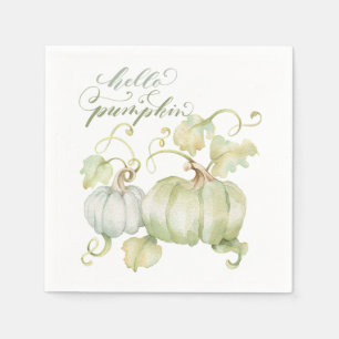 Hej Pumpkin Blue Cocktail Napkins Pappersservett