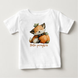 Hej Pumpkin Cute Fox Halloween Design Design T Shirt