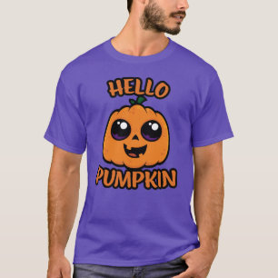 Hej Pumpkin Cute Halloween Jack-O-Lantern T Shirt