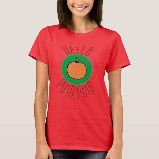 Hej pumpkin dam t-shirt (Framsida)