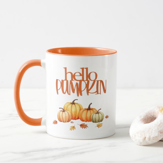 Hej Pumpkin Fall Coffee Mugg (Med munk)