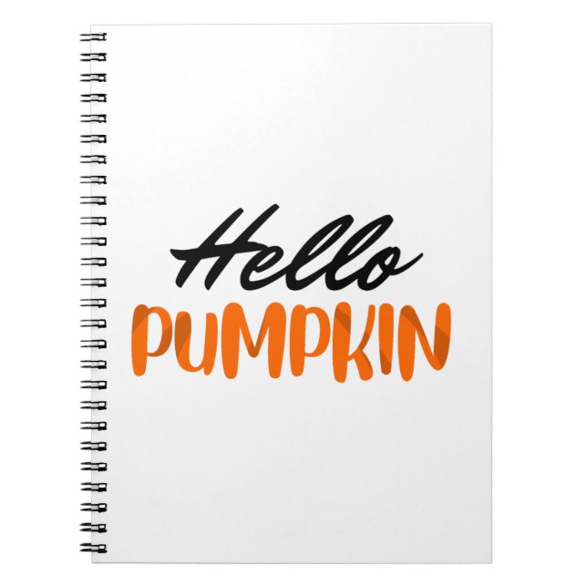 Hej Pumpkin Fall Season - höst Anteckningsbok (Framsidan)