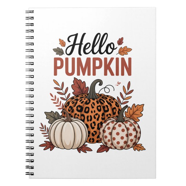 Hej Pumpkin Fallhöst Anteckningsbok (Framsidan)