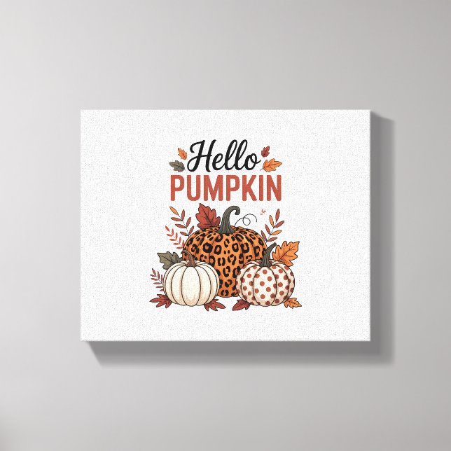 Hej Pumpkin Fallhöst Canvastryck (Framsida)