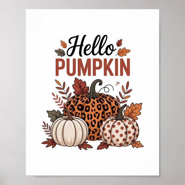 Hej Pumpkin Fallhöst Poster (Framsidan)