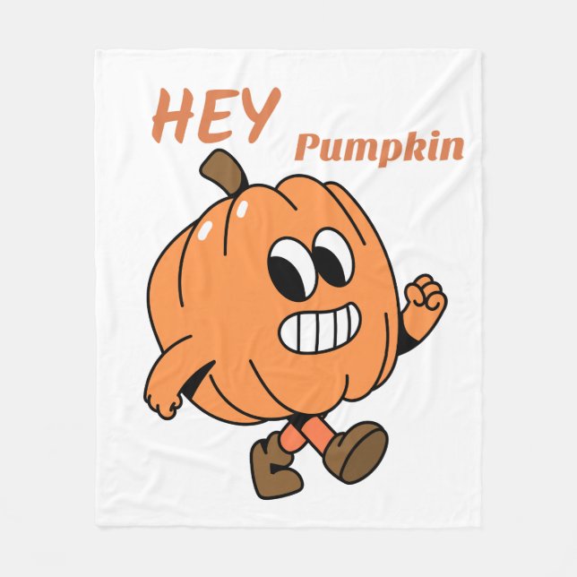 Hej Pumpkin Fleecefilt (Framsidan)