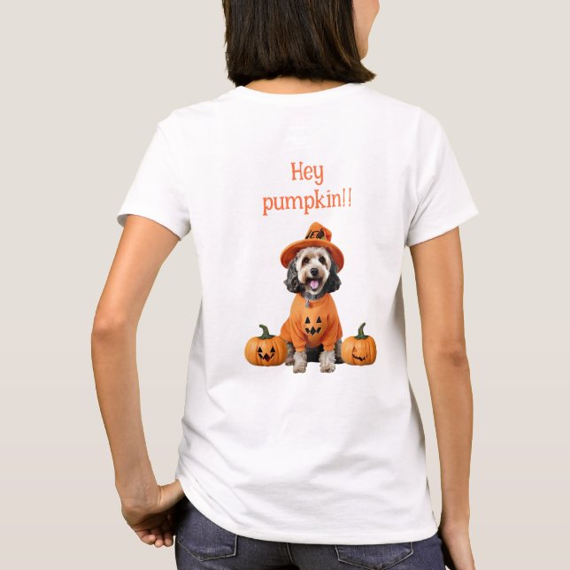 Hej Pumpkin, låt oss Haunt the Town T Shirt (Baksida)