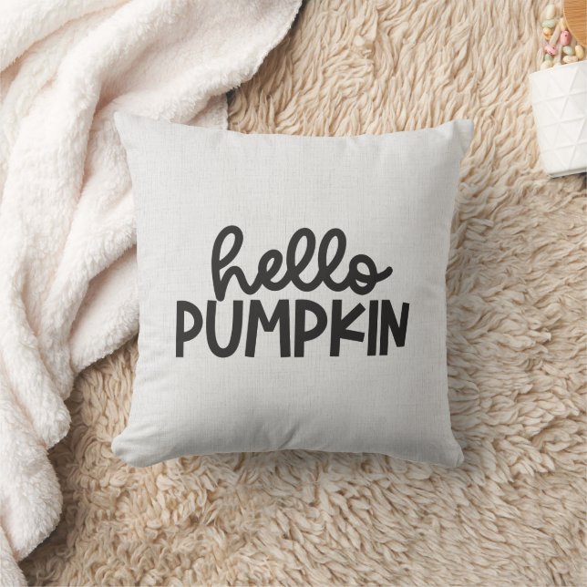 Hej Pumpkin Minimalist Kudde (Filt)