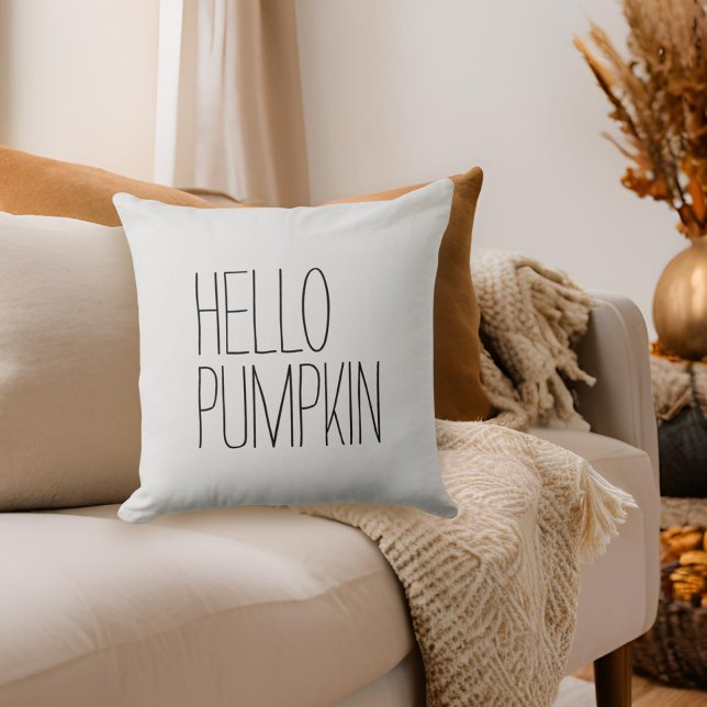 Hej Pumpkin Modern Dekorativ kudde (Skapare uppladdad)