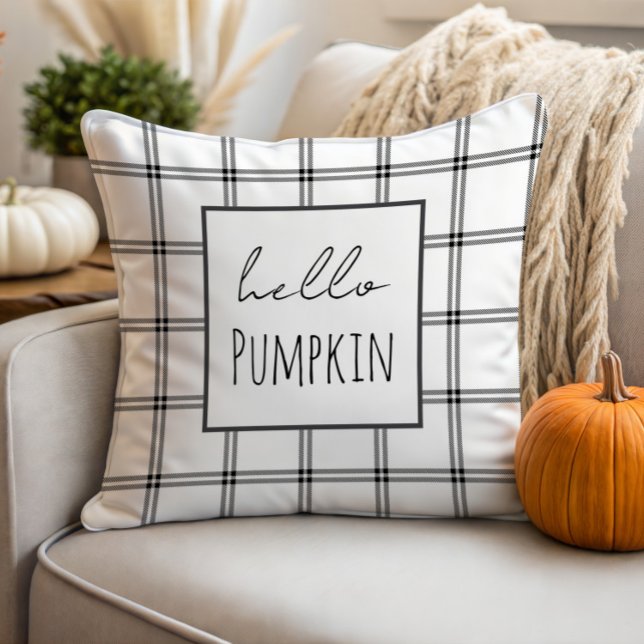 Hej Pumpkin Modern Farmhouse Pillow | Minimalistis Kudde (Skapare uppladdad)