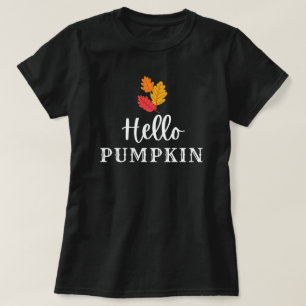 Hej Pumpkin och Crisp Höst löv T Shirt