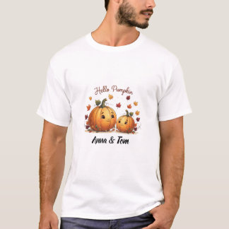 Hej Pumpkin Personlig Par T-shirt